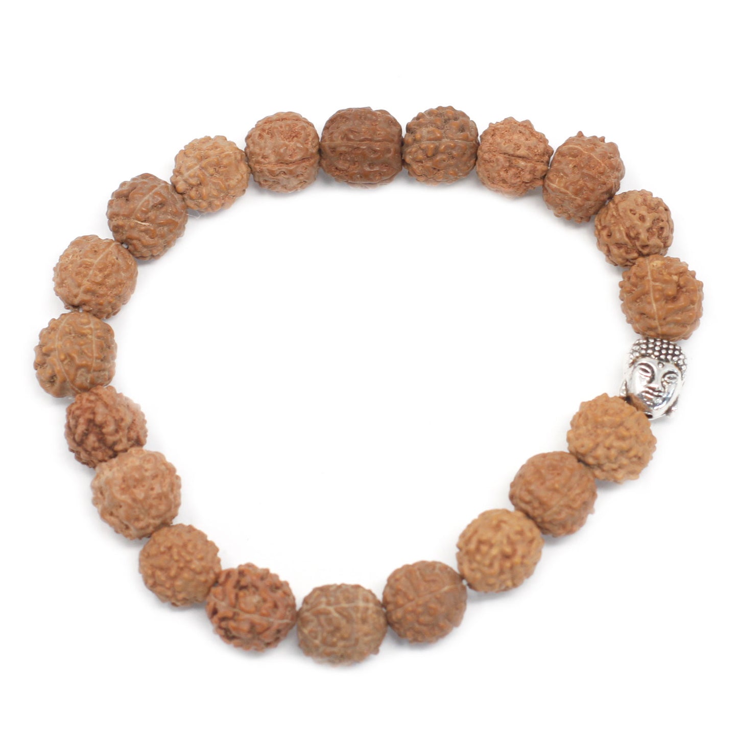 Pulseira de Rudraksha - Japa Mala - Natural - Loja do Tigo