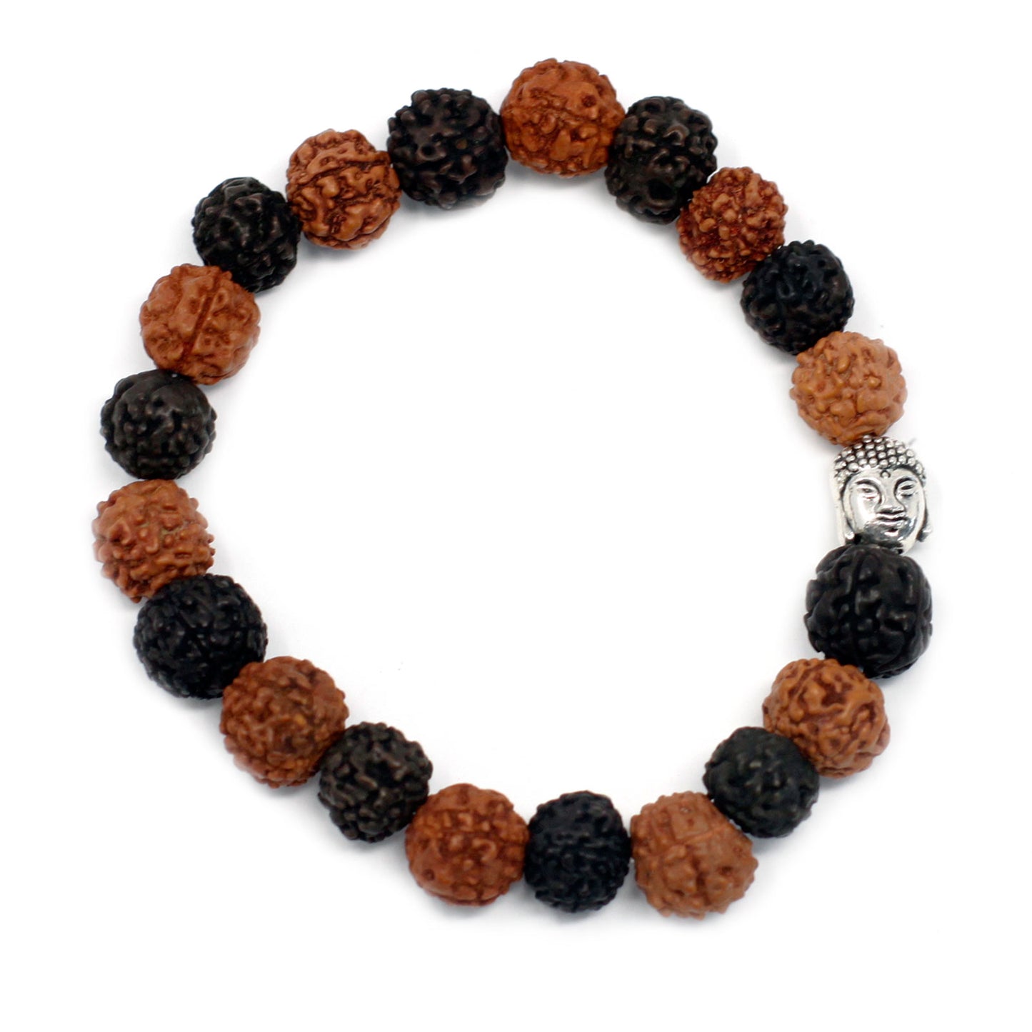 Pulseira de Rudraksha - Japa Mala - Mix - Loja do Tigo