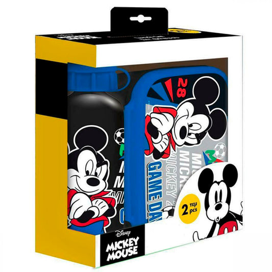 Conjunto Lancheira e Garrafa de Alumínio 500ml de Mickey Mouse - Loja do Tigo