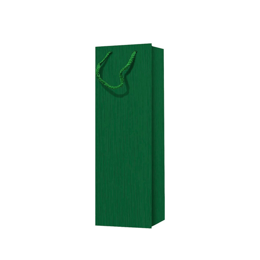 Saco de Papel Asa Cordão para 1 Garrafa 210g Kraft Verde - Loja do Tigo