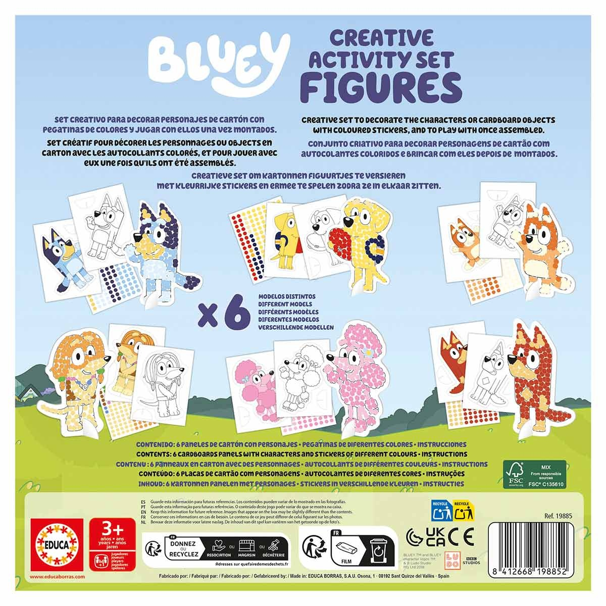 Bluey Creative Activity Set - Figuras - Educa - Loja do Tigo