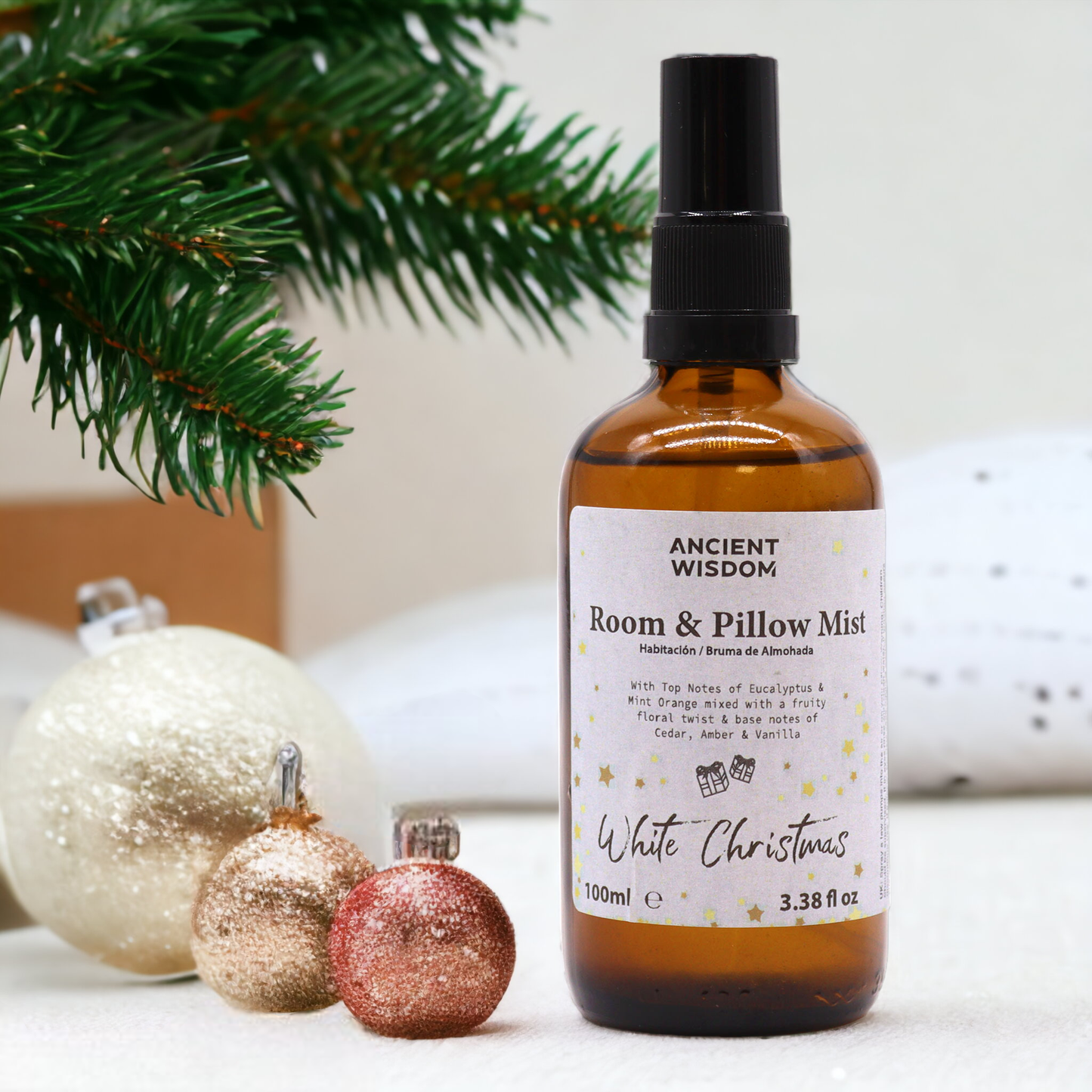 Spray para Quarto e Almofada Natal Branco 100ml