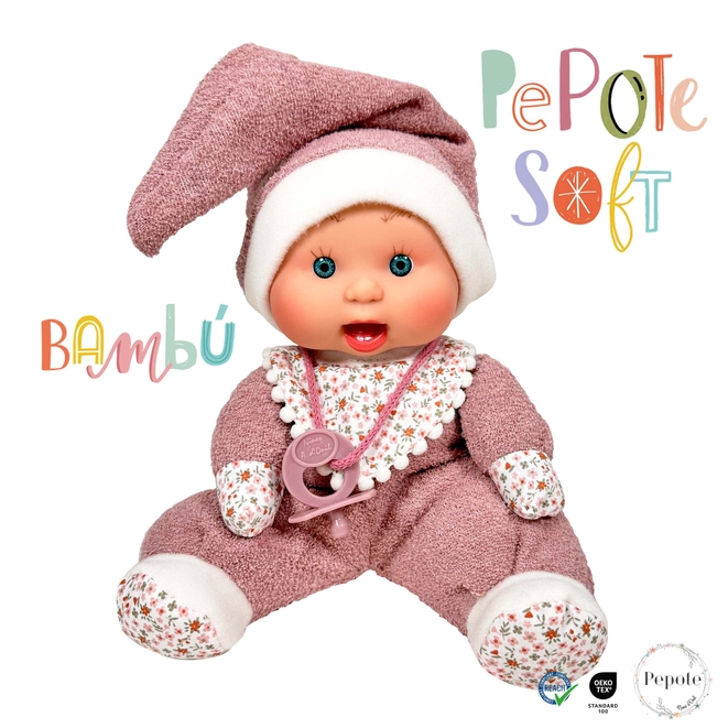 Bonecos Pepote Soft Bambu - 26 cm - Loja do Tigo