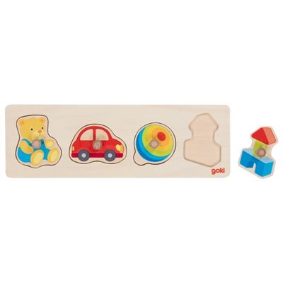 Puzzle Brinquedos Goki | 4 Peças de Madeira - Loja do Tigo