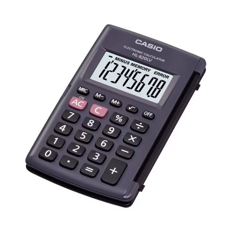 Calculadora de bolso CASIO HL-820LV - preto - 8 dígitos - Loja do Tigo