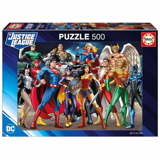 Puzzle Educa 500 Peças DC COMICS JUSTIGUE LEAGUE - Loja do Tigo