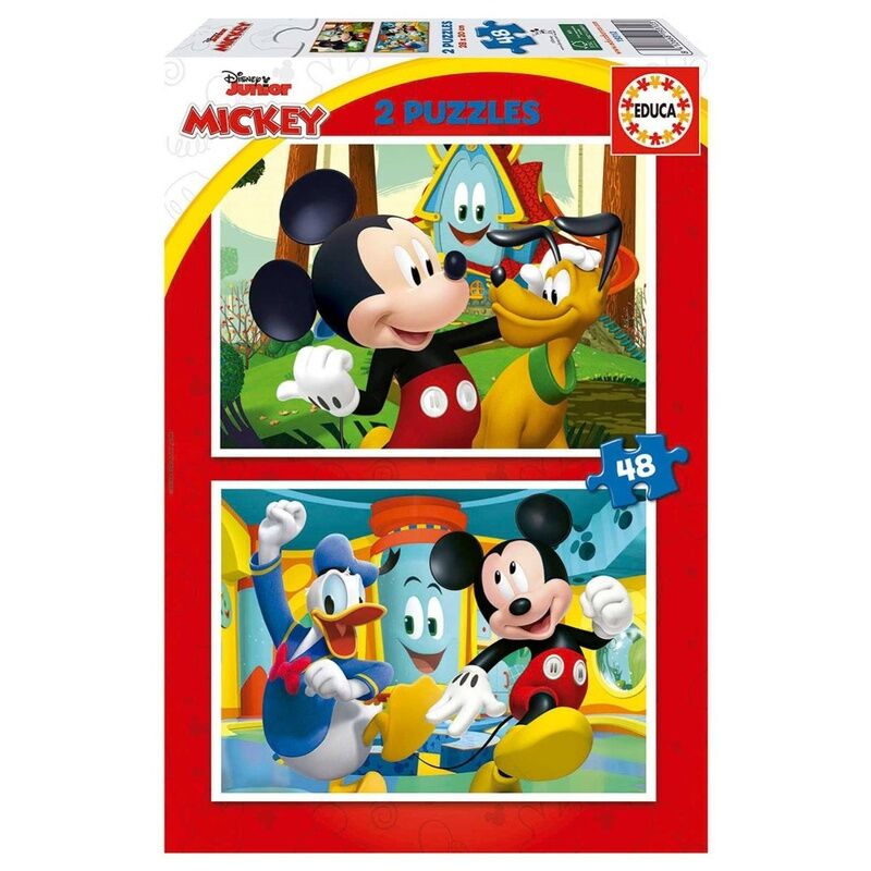 Puzzle Educa 2X48 Peças DISNEY MICKEY MOUSE FUN HOUSE - Loja do Tigo