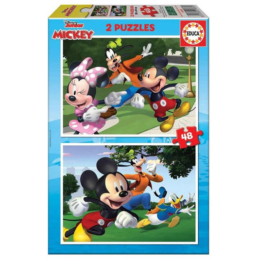 Puzzle Educa 2X48 Peças DISNEY MICKEY & FRIENDS - Loja do Tigo