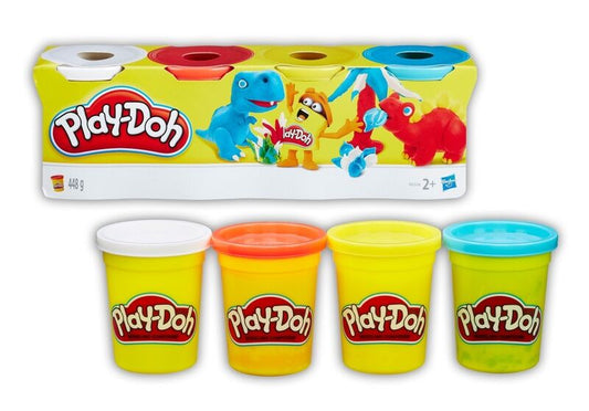 PLASTICINA PACK 4 CORES PLAY-DOH HASBRO B5517 - Loja do Tigo