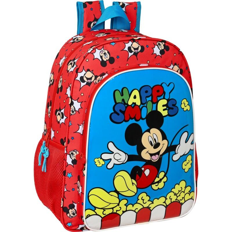 Mochila 42cm por 33cm adaptável a carro de Mickey Mouse 'HAPPY SMILES' - Loja do Tigo