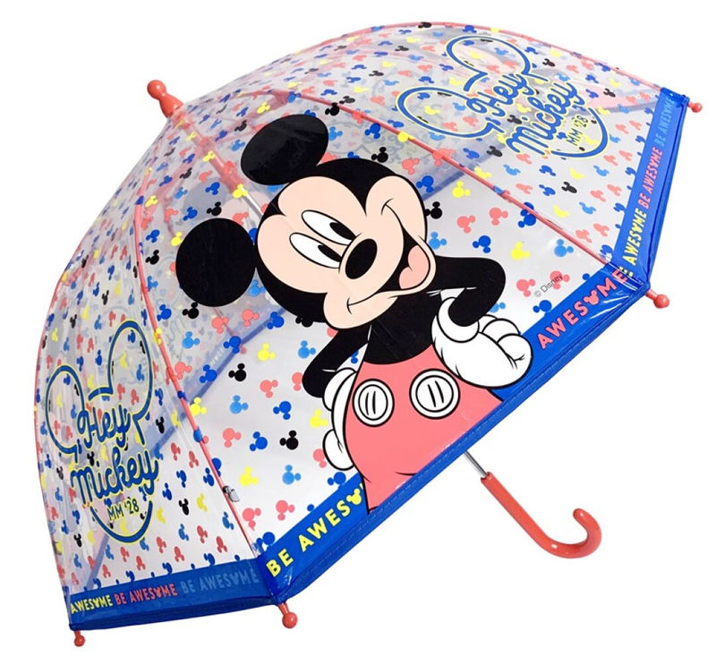 Guarda-chuva Transparente Manual 45cm de Mickey Mouse - Loja do Tigo